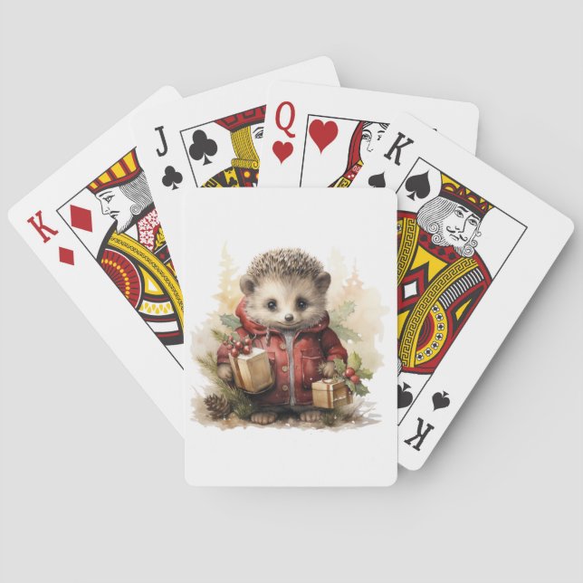 Jeu De Cartes Hérisson d'hiver Jouer des cartes (dos)