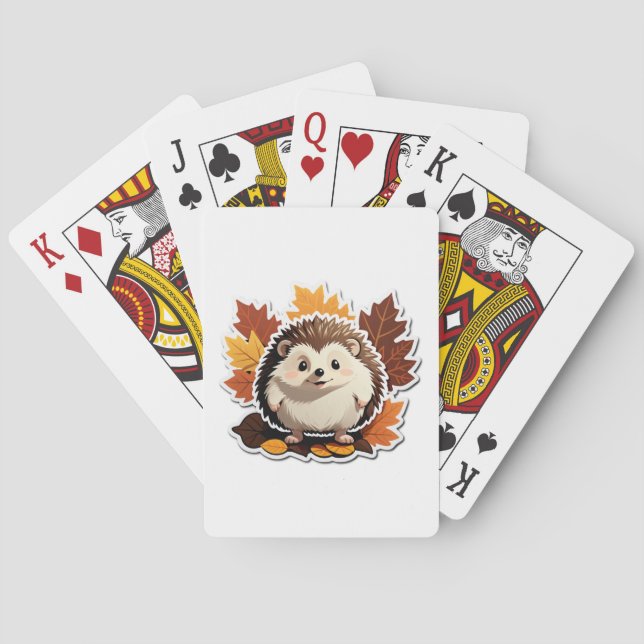 Jeu De Cartes Hérisson Forêt Vie Douillette (dos)