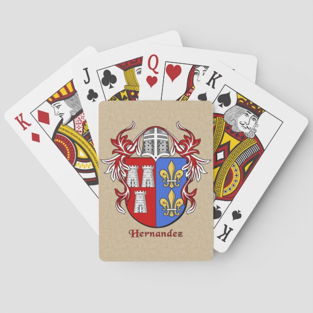 Jeu De Cartes Hernandez, Bouclier héraldique avec manteau (dos)