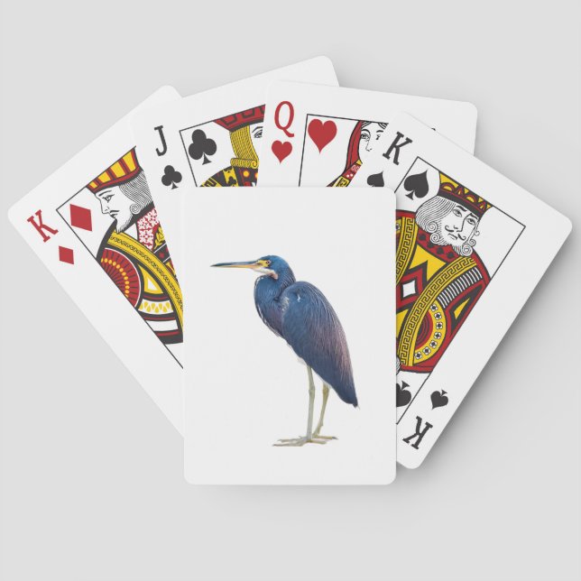 Jeu De Cartes Héron bleu, étui pour iPhone / iPad (dos)