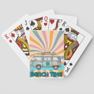 Jeu De Cartes Heure de plage Retro Van Vibes