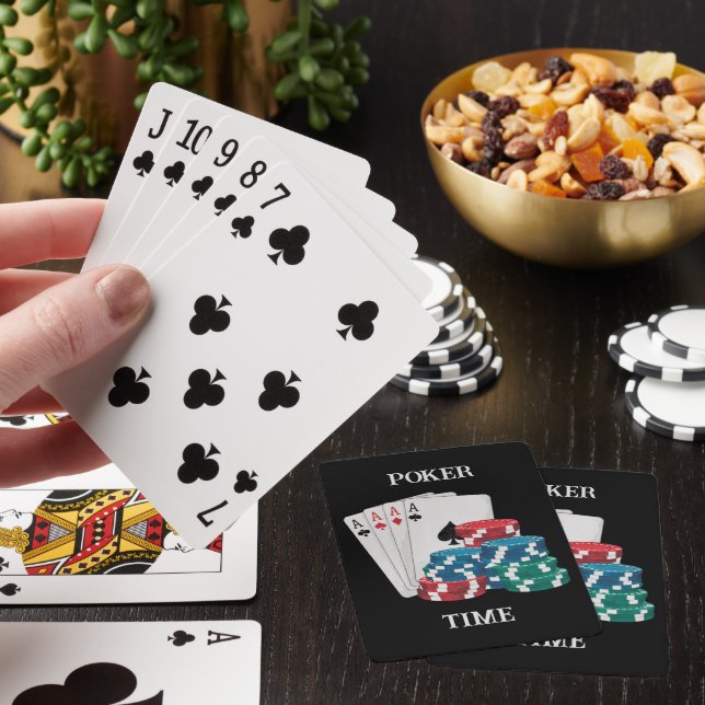 Jeu De Cartes Heure de poker cool ajouter du texte (In Situ)