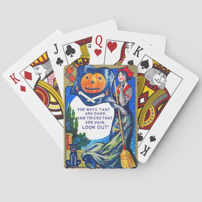 Jeu De Cartes Heure d'Halloween tombée (dos)