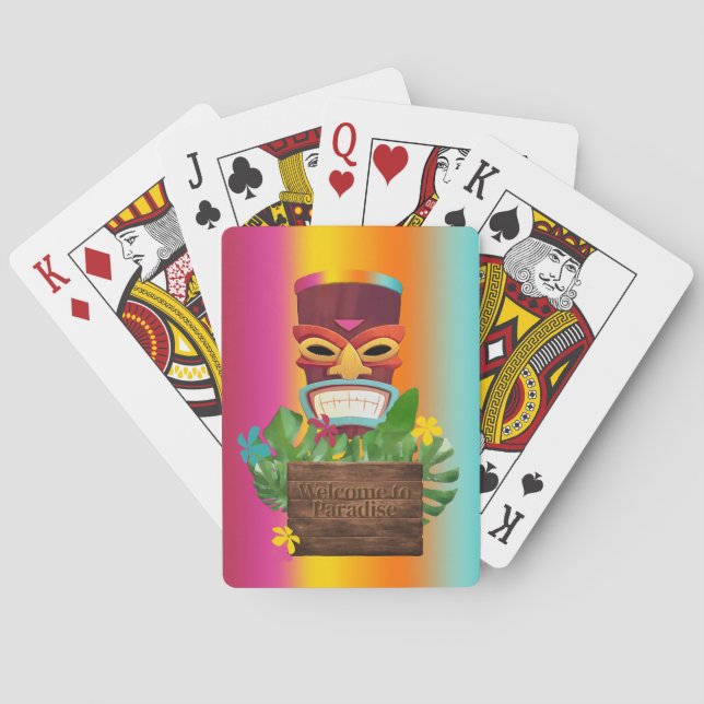 Jeu De Cartes Heure Tiki (dos)