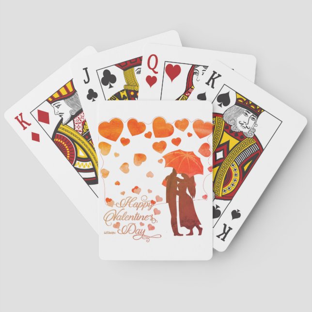 Jeu De Cartes HEUREUSE SAINTE-VALENTIN journée des valentines ro (dos)