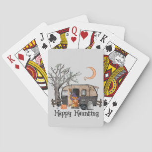 Jeu De Cartes Heureux Camper d'Halloween Sorcière Éffrayante