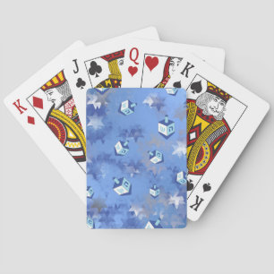 Jeu De Cartes Heureux Hanoukka Falling Star et Dreidels