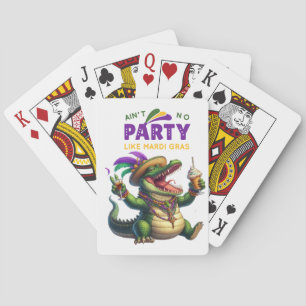 Jeu De Cartes Heureux Mardi Gras Alligator