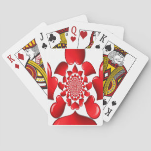 Jeu De Cartes Heureux Saint Valentin Big Red Hearts