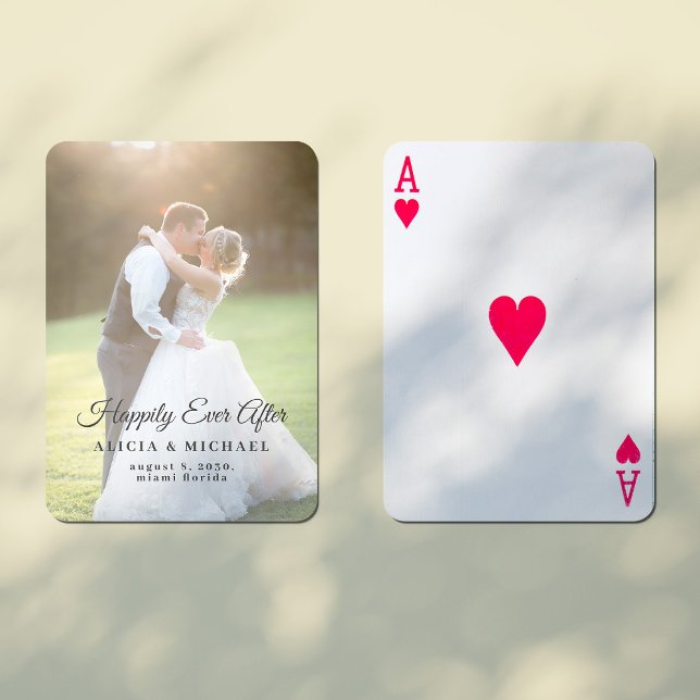 Jeu De Cartes Heureux toujours après la faveur de mariage des je (Créateur téléchargé)