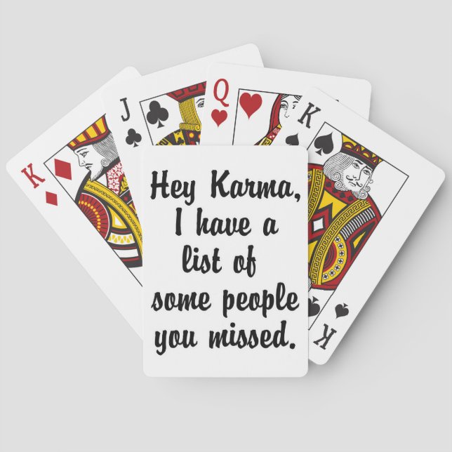 Jeu De Cartes Hey Karma... (dos)