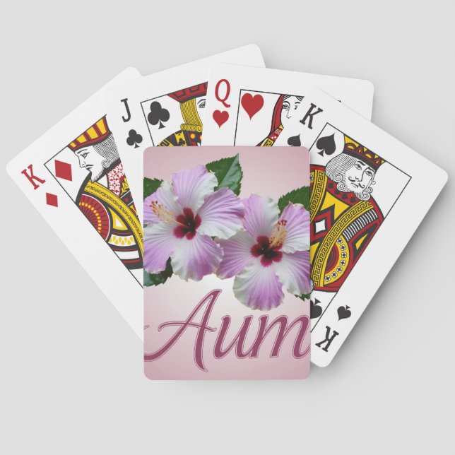 Jeu De Cartes Hibiscus Fleurs Aum Jouer Cartes (dos)