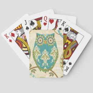 Jeu De Cartes Hibou avec motifs circulaires