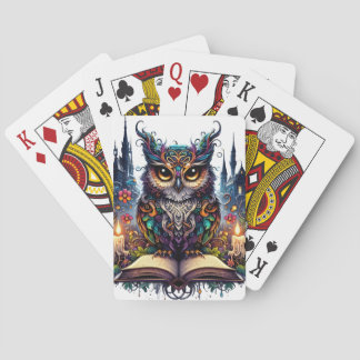 Jeu De Cartes Hibou livresque magique