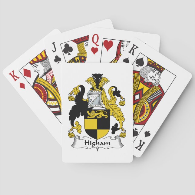 Jeu De Cartes Higham Family Crest (dos)