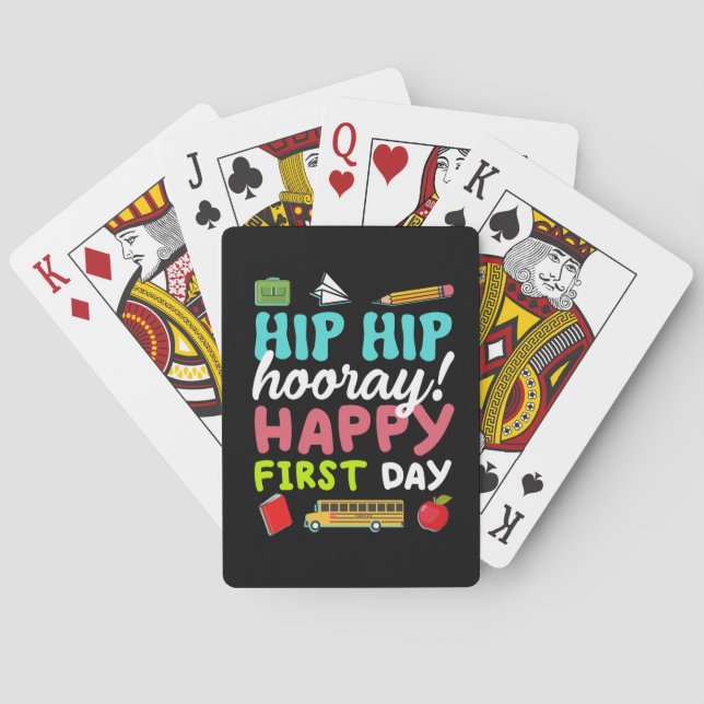 Jeu De Cartes Hip Hip Horay Joyeux Premier Jour (dos)