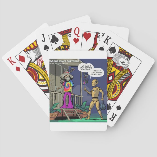 Jeu De Cartes Hippie Crash Test Drôle (dos)