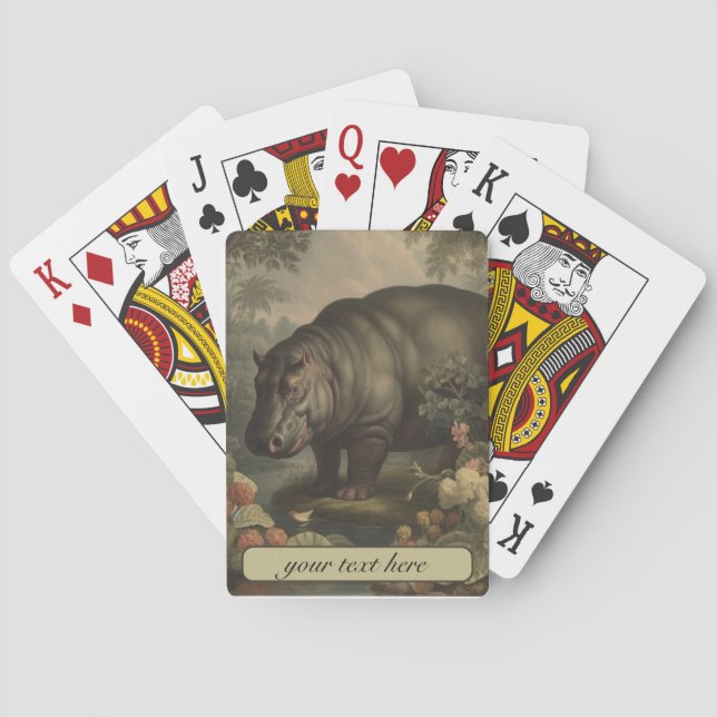 Jeu De Cartes Hippo botanique vintage (dos)