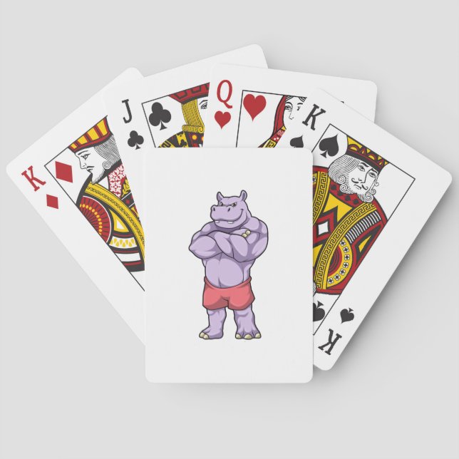 Jeu De Cartes Hippo comme Bodybuilder extrême (dos)