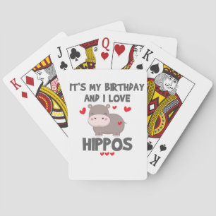 Jeu De Cartes Hippo Lover C'est mon anniversaire et j'aime les h
