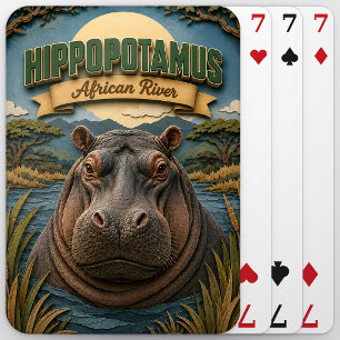 Jeu De Cartes Hippopotame Rivière Africaine POPCUT