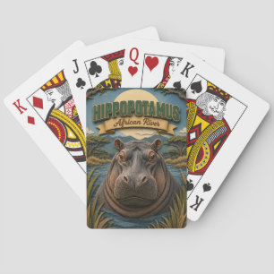 Jeu De Cartes Hippopotame Rivière Africaine POPCUT
