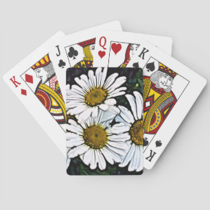 Jeu De Cartes Hipster Bohemian Chic Summer White Daisy