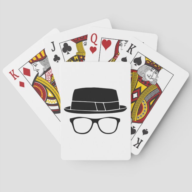 Jeu De Cartes Hipster Fedora (dos)