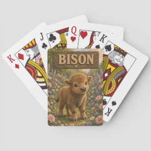 Jeu De Cartes Histoire de Bébé Bison Mignon Livre de Nursery Ani