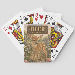 Jeu De Cartes Histoire de Bébé Cerf Mignon Livre de Nursery Anim