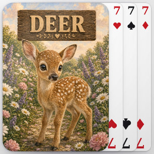 Jeu De Cartes Histoire de Bébé Cerf Mignon Livre de Nursery Anim