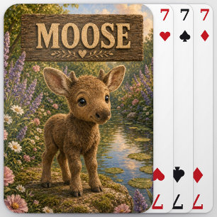 Jeu De Cartes Histoire de Bébé Élan Mignon Livre de Nursery Anim