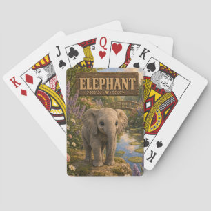 Jeu De Cartes Histoire de bébé éléphant mignon livre de nursery