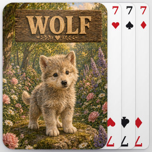 Jeu De Cartes Histoire de bébé loup mignon livre de nursery anim