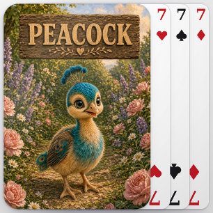 Jeu De Cartes Histoire de bébé paon mignon livre de nursery anim