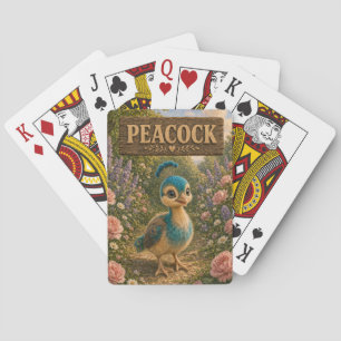 Jeu De Cartes Histoire de bébé paon mignon livre de nursery anim