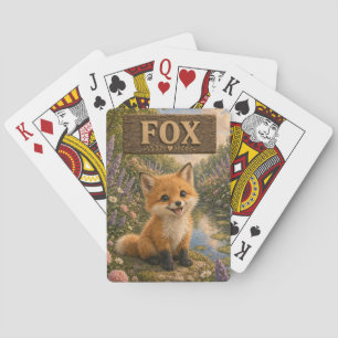 Jeu De Cartes Histoire de renard mignon bébé livre de nursery an