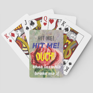Jeu De Cartes "HIT ME" Black Jack Playing Card