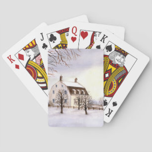 Jeu De Cartes Hiver en Nouvelle-Angleterre