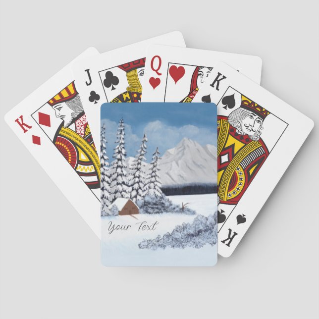 Jeu De Cartes Hiver neigeux (dos)