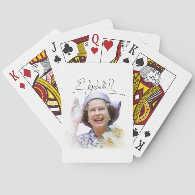 Jeu De Cartes HM Queen Elizabeth II (dos)