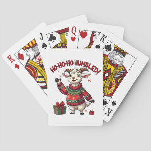 Jeu De Cartes Ho Ho Ho Chapeau de Père Noël Noël Chèvre de Noël