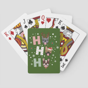 Jeu De Cartes Ho Ho Ho French Bulldog Joyeux Noël