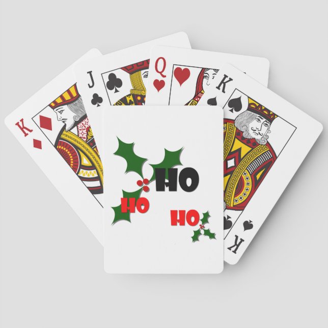 Jeu De Cartes Ho Ho Ho Mistletoe Lecture Cartes (dos)