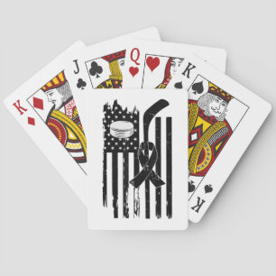 Jeu De Cartes Hockey rose Ruban Brebis Sensibilisation au cancer