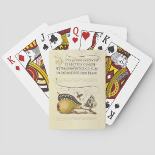 Jeu De Cartes Hoefnagel Vintage Poire & Insectes 1500 Renaissanc