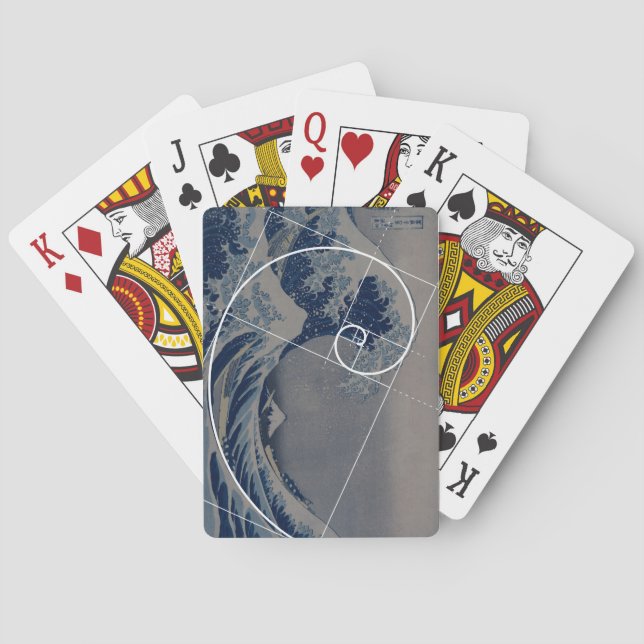 Jeu De Cartes Hokusai rencontre Fibonacci, Golden Ratio (dos)