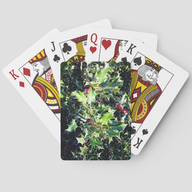 Jeu De Cartes Holly, baies rouges (dos)