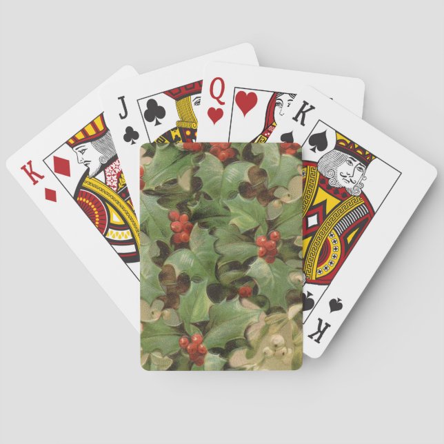 Jeu De Cartes Holly Tree Noël Vintage (dos)