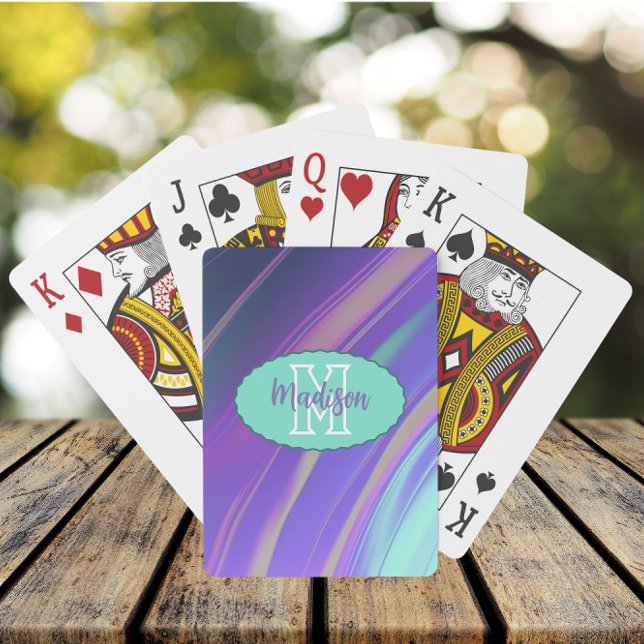 Jeu De Cartes Holographic Dreams Lavender Turquoise (Créateur téléchargé)